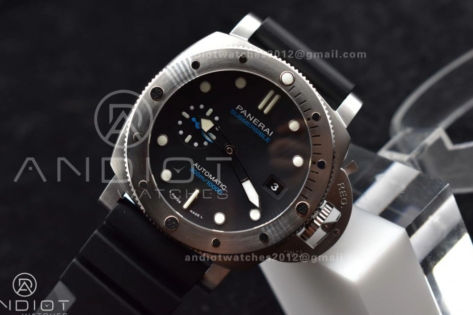 Youthful 437 Black Best PAM1229 Rubber P Dial Black Edition Strap on Y 1:1 SBF 0712